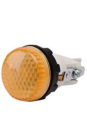 S224NS, Арматура сигнальная желтая 22мм (под винт и пайку)