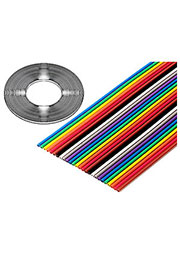 3302-10/100SF, плоский цветной кабель 1.27мм 10 жил 31 м