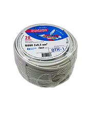 01-8082-20, провод ШВВП 2х0,5 кв.мм, бухта 20 метров