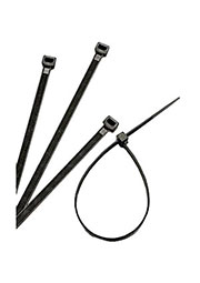 FS140BW-C, кабельный хомут стяжка черная 140мм х 3,6мм