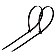 57-0151, Хомут-стяжка кабельная нейлоновая  150 x2,5мм, черная     упаковка 100 шт.