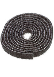 HL-Black 10mm, Хомут липучка велькро черный 10мм длина 1м