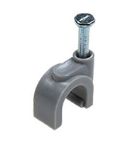 NC-2N, скоба с гвоздем  для кабеля 8 мм  (ANC-08N)