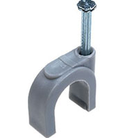 NC-6N, скоба с гвоздем для кабеля 14мм