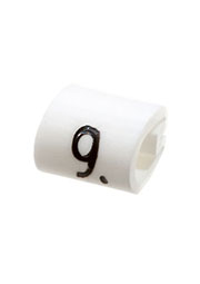 EC0222-000, 05811909, маркер "9" на кабель 2-3.2мм белый