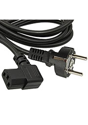 SCZ ПРЯМ.-УГЛ.1 3М. 3Х0.75, CEE7/7 - IEC C13 angle