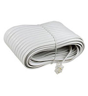 18-3151, Телефонный удлинитель 6P4C,L=15.00м., белый