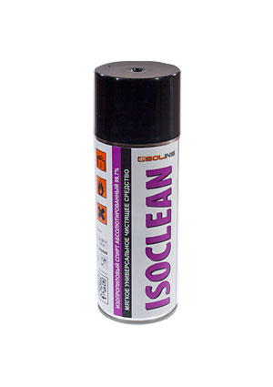 ISOCLEAN 400мл, комплект 2шт изопропанол аэрозоль 400мл.