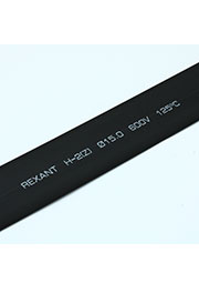 Трубка термоусадочная 15,0/7,5 черная, 21-5006