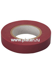 Изолента ПВХ 15мм х 20м красная