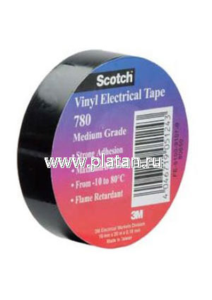Scotch 780, изоляционная лента среднего класса 19мм х 20м х 0,18мм