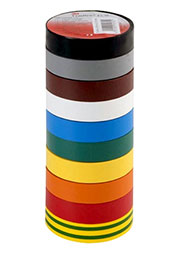 Temflex 1300 15mm brown, универсальная изолента коричневая 15мм х 10м х 0,13мм