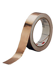 1181-19, медный скотч для экранирования с проводящим клеем (19ммх16,5м)