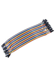 СОЕДИНИТЕЛЬНЫЕ ПРОВОДА МАМА-МАМА (40ШТ), перемычки для п/п длина 20 см