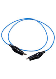 Провод ПВ-3 1,0 синий, крокодил +крокодил 0,7м