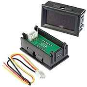 98510, Вольтметр 0-33,000VDC, красный, (45x26mm)