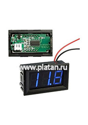 V27T-DL (97670), Вольтметр 3.2-30V (синий)