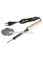 ЭПЦН (220В,30ВТ), O 4 ММ, Паяльник нихромовый нагреватель, деревянная ручка