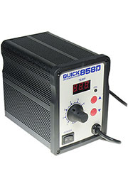QUICK858D ESD, станция термовоздушная 700Вт (фен паяльный), с доп. насадками