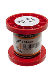 Припой ПОС61 ПРВ 1.0мм катушка 50г