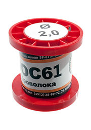 Припой ПОС61 ПРВ 2.0мм катушка 50г