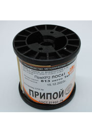 ПОС 61 ПРВ D=2.0мм 1кг. катушка
