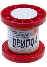 Припой ПОССУ40-05 ПРВ 1.0мм катушка 50г