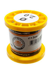 Припой ПОС61 ТР 2.0мм катушка 50г