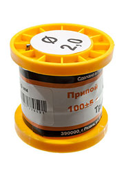 Припой ПОС40 ТР 2.0мм катушка 100г