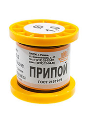 Припой ПОССУ30-05 ТР 1.0мм катушка 100г