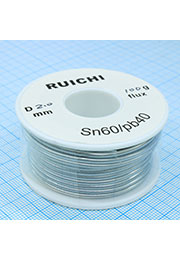 Припой SN60/PB40 2,0мм 100гр  с флюсом, на катушке