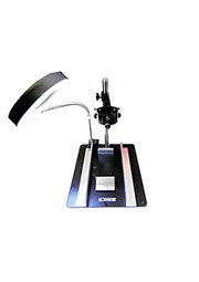 ELEMENT 628TD-III, Рабочий стол с  держателем фена и платы, лупа с подсветкой