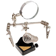 12-0252 (ZD-10G), Держатель плат "третья рука" с лупой 3D