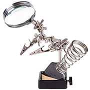 12-0252-9, Держатель плат"третья рука" с лупой 2.5X