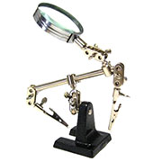 HY(T)-390 (YT80201, 12-0251), Держатель плат "третья рука" с лупой  3D