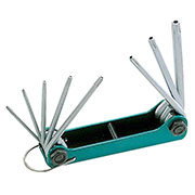 8PK-021L, Складной Набор Ключей "звездочка"  Torx Т9-Т40