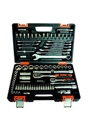 Набор инструментов 82 предмета, CrV 1/2" 1/4" пластиковый кейс