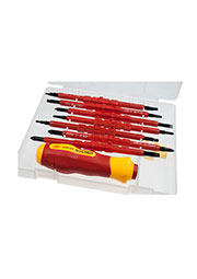 2028E, отвертка с насадками в изоляции 7 предметов