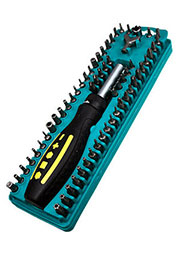 SD-205, Отвертка с набором насадок, набор 62 насадки (биты)