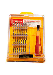 JK-6032-A, отвертка с насадками, 32 предмета в кейсе