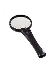 MG2B-5, лупа со светодиодной подсветкой d=75 мм l=190 мм 3х 8х