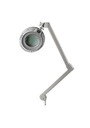31-0531, Лупа на штат., круглая, 3Х, подсв. 60LED, струб., бел.