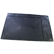 12-0334, Коврик антистатический термостойкий 329х208х2.6 мм черный