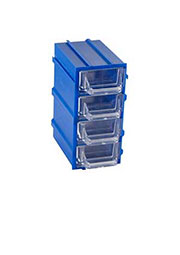 К5-П2 синий, кассетница 4 ячейки 12 секций 49х82х100мм