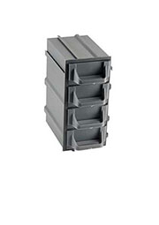 К5-В1 серая, кассетница 4 ячейки 8 секций 49х82х100мм