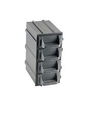 К5-В2 серая, кассетница 4 ячейки 12 секций 49х82х100мм