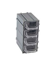 К5-П2 серая, кассетница 4 ячейки 12 секций 49х82х100мм