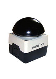 P1C300M72H, Пост черно-серый с чёрной кнопкой "Грибок" 72мм (1НО)