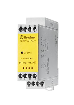 7S.34.8.120.4220PAS, Модульное реле безопасности (реле с принудительным управлением контактами); 2NO