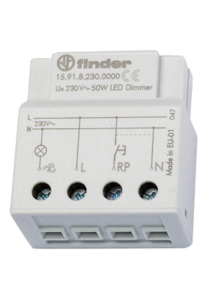 15.91.8.230.0000PAS, Электронный диммер для светодиодных ламп; 50Вт; плавное диммирование; питание 2